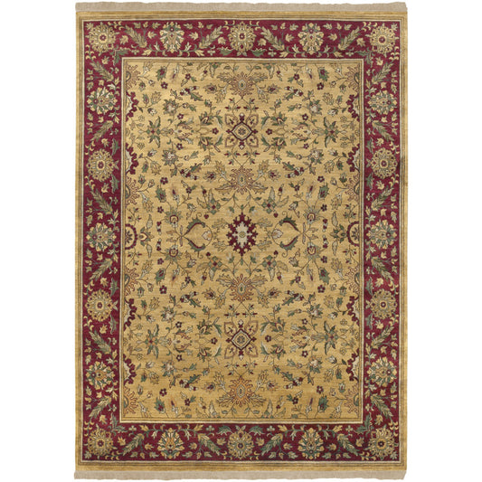 Babylon Rug - 4078 by Surya in rust, mustard, tan, brown, dark green. Made from 100% new zealand wool in a unique style.