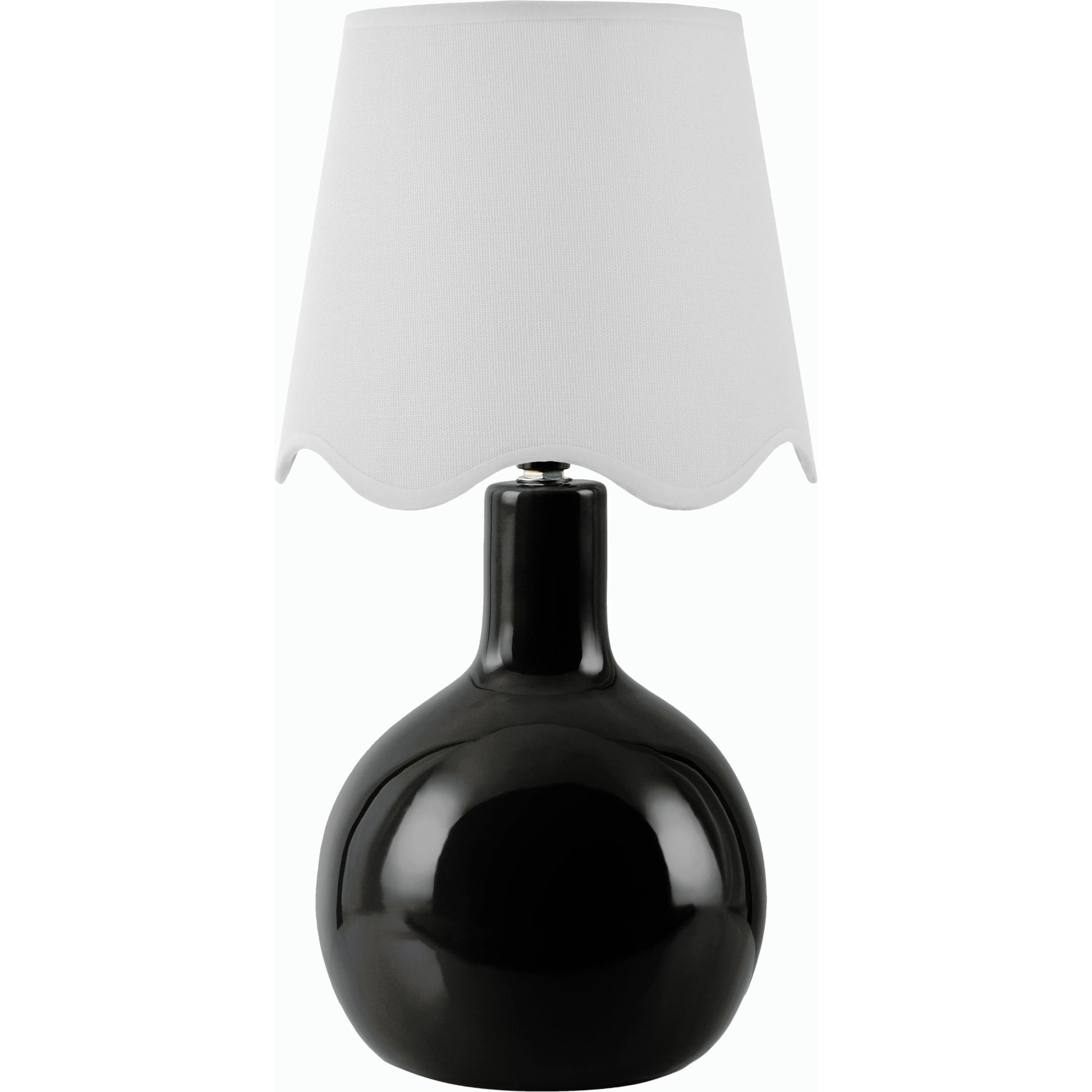 Balbao Table Lamp by Livabliss in high gloss. Made from ceramic, rattan, metal in a modern style.