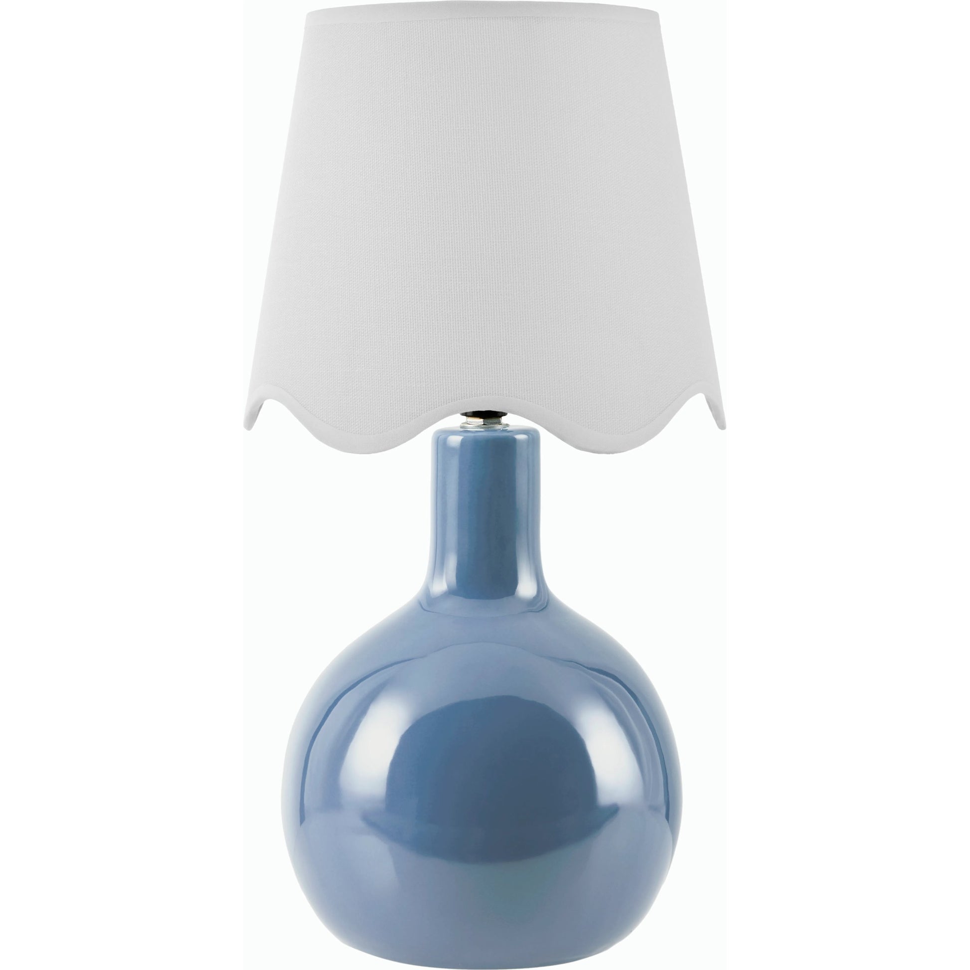 Balbao Round Table Lamp with Linen Shade by Livabliss in high gloss. Made from ceramic, rattan, metal in a modern style.