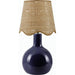 Balbao Table Lamp by Livabliss in high gloss. Made from ceramic, rattan, metal in a modern style.
