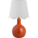 Balbao Accent Table Lamp by Livabliss in high gloss. Made from ceramic, rattan, metal in a modern style.
