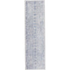 Blue, Light Gray / 3' x 10'