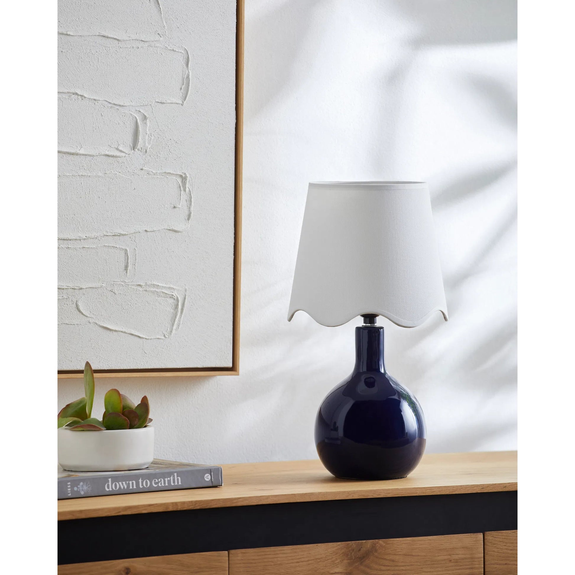 Balbao Table Lamp by Livabliss in high gloss. Made from ceramic, rattan, metal in a modern style.