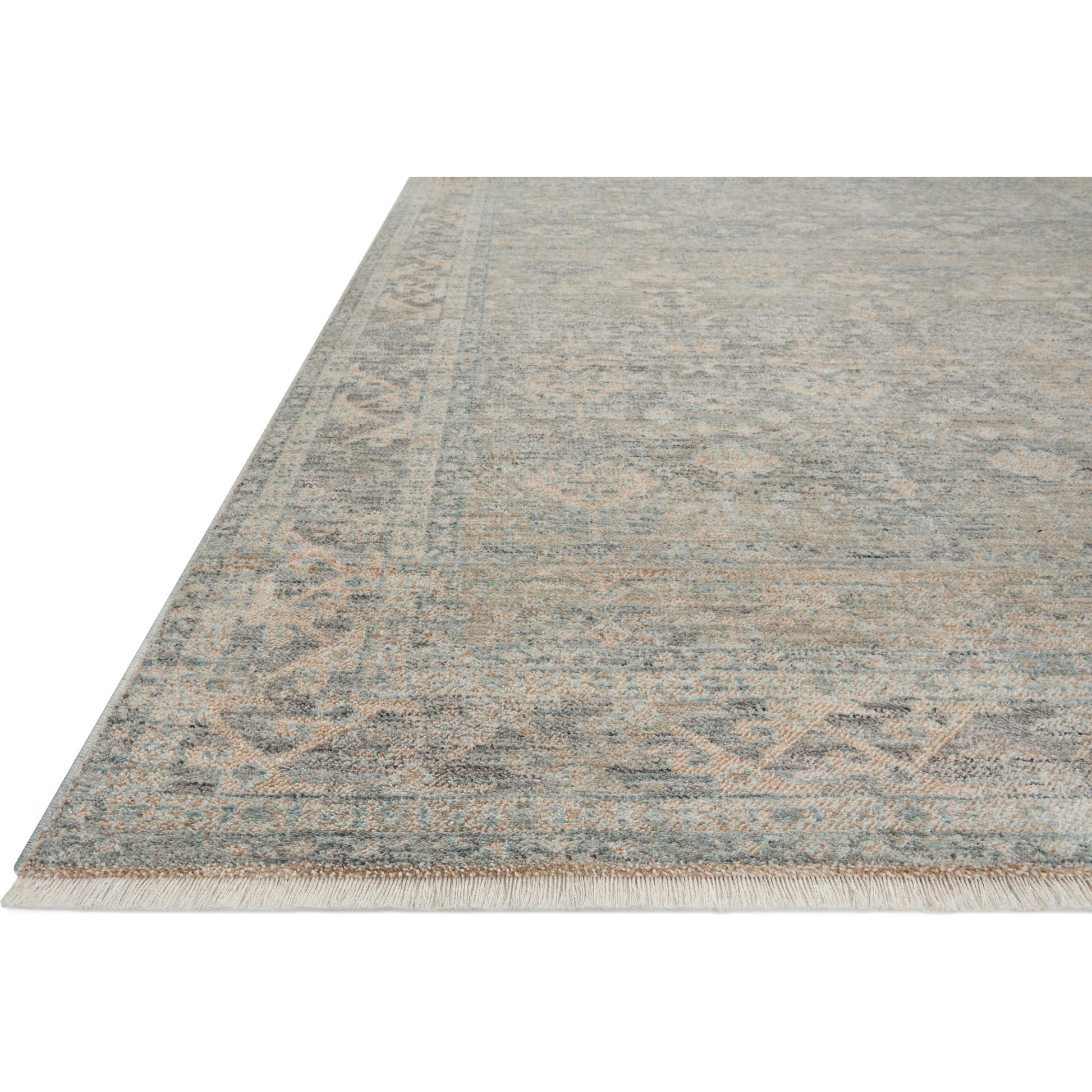 Blake BLA-01 Rug by Angela Rose x Loloi in sky, beige. Made from 100% polyester in a unique style.