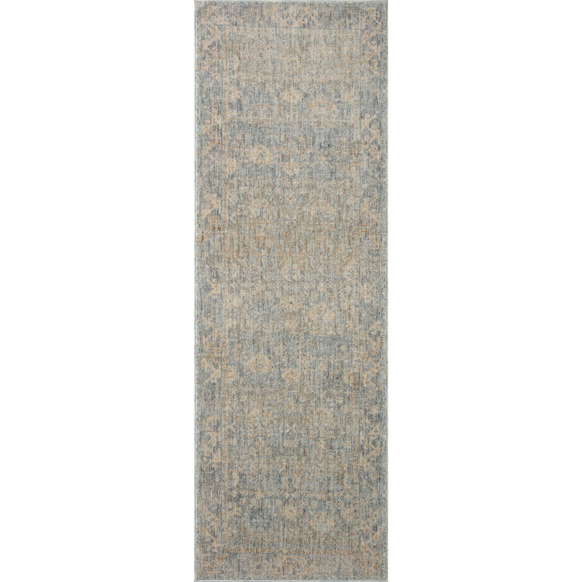 Blake BLA-01 Rug by Angela Rose x Loloi in sky, beige. Made from 100% polyester in a unique style.