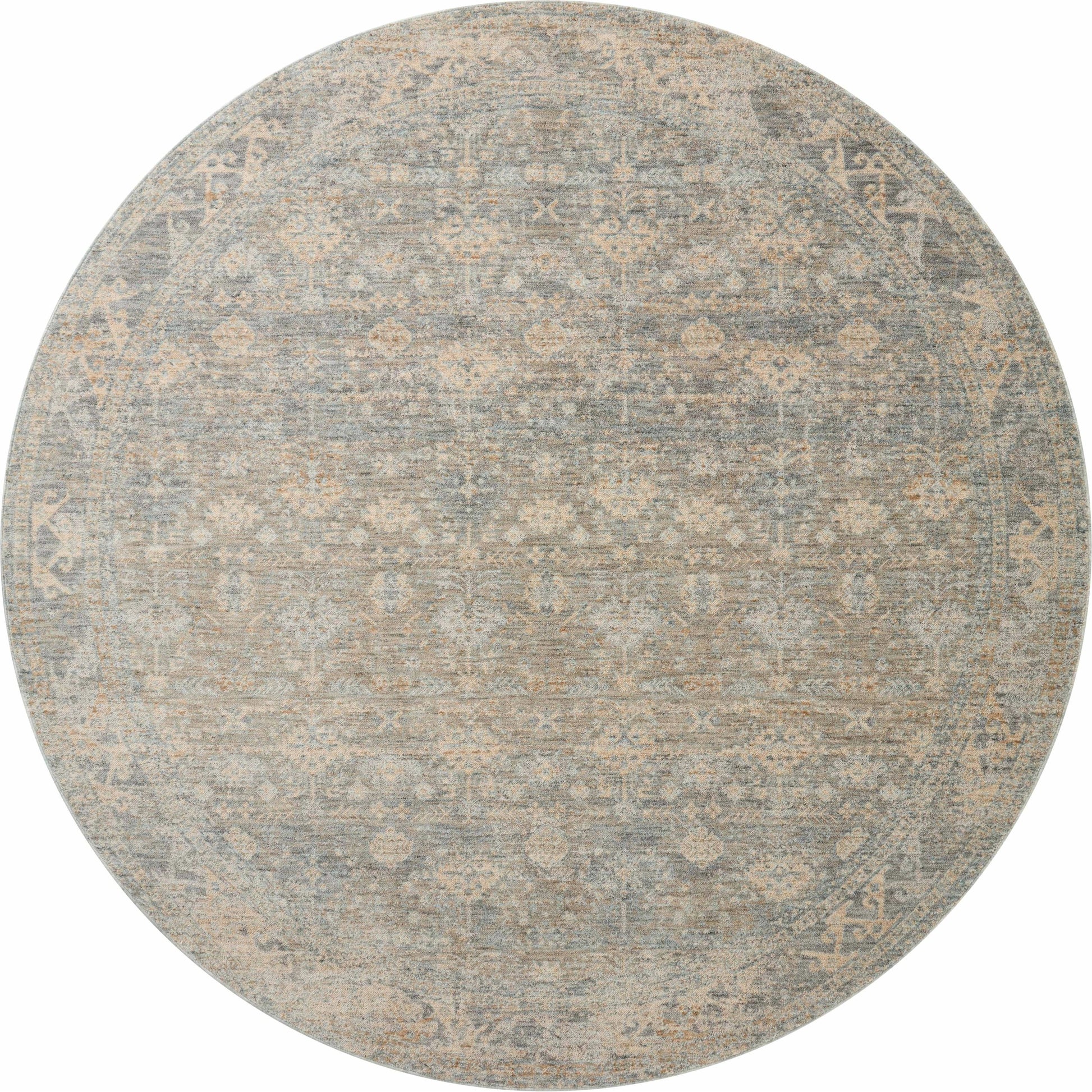 Blake BLA-01 Rug by Angela Rose x Loloi in sky, beige. Made from 100% polyester in a unique style.