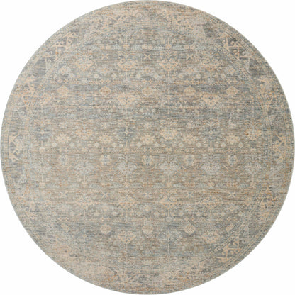 Blake BLA-01 Rug by Angela Rose x Loloi in sky, beige. Made from 100% polyester in a unique style.