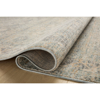 Blake BLA-01 Rug by Angela Rose x Loloi in sky, beige. Made from 100% polyester in a unique style.