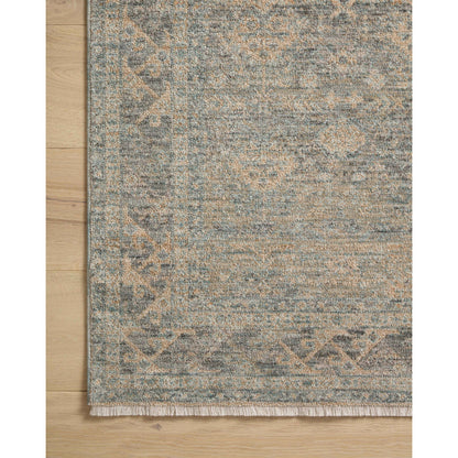 Blake BLA-01 Rug by Angela Rose x Loloi in sky, beige. Made from 100% polyester in a unique style.