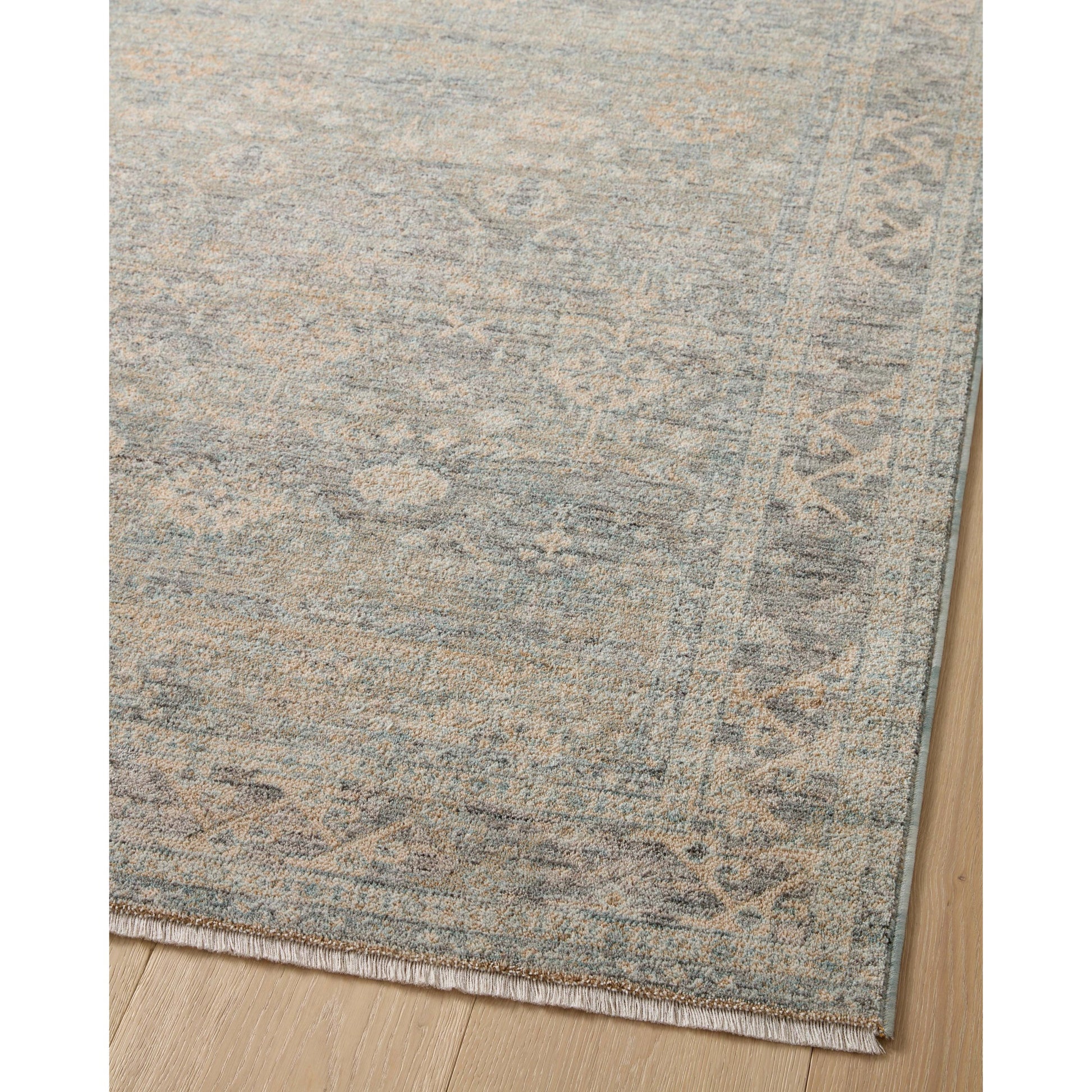 Blake BLA-01 Rug by Angela Rose x Loloi in sky, beige. Made from 100% polyester in a unique style