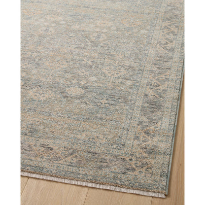 Blake BLA-01 Rug by Angela Rose x Loloi in sky, beige. Made from 100% polyester in a unique style