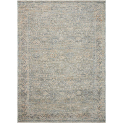 Blake BLA-01 Rug by Angela Rose x Loloi in sky, beige. Made from 100% polyester in a unique 