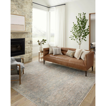 Blake BLA-01 Rug by Angela Rose x Loloi in sky, beige. Made from 100% polyester in a unique sty