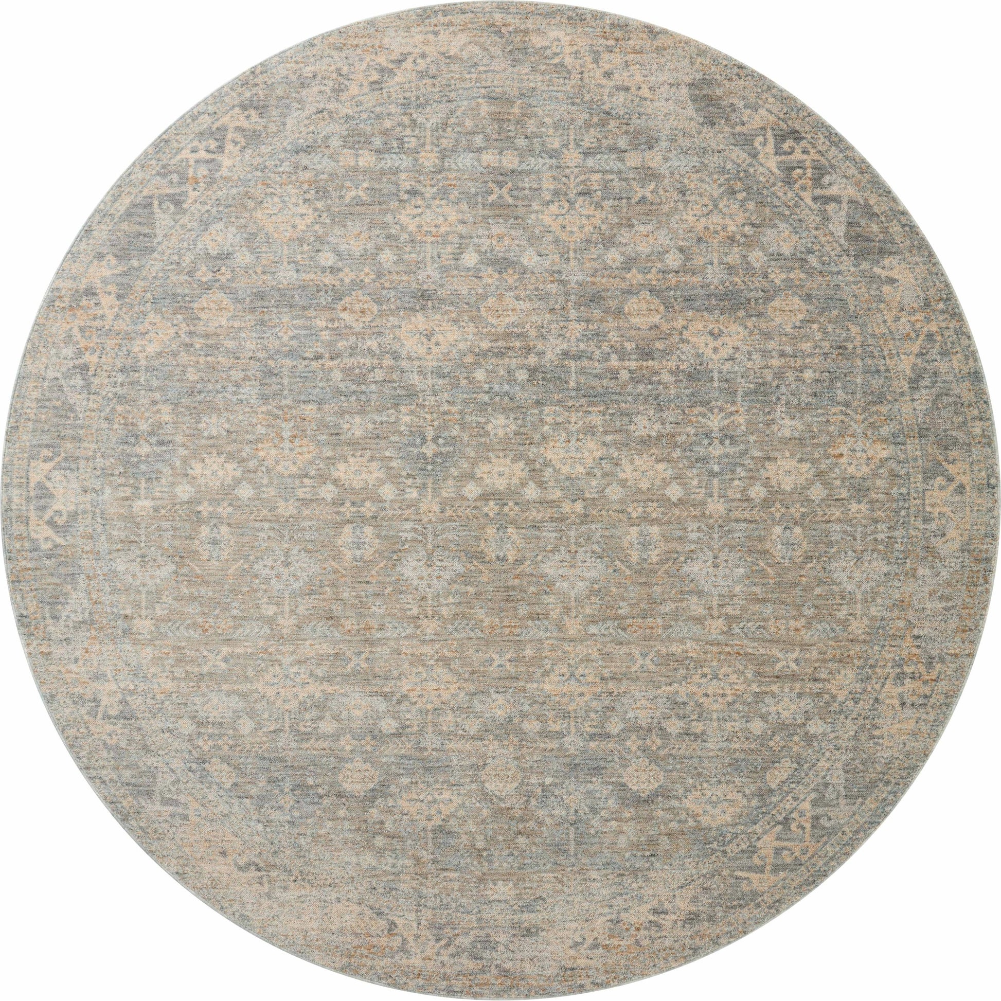 Blake BLA-01 Rug by Angela Rose x Loloi in sky, beige. Made from 100% polyester in a uniq