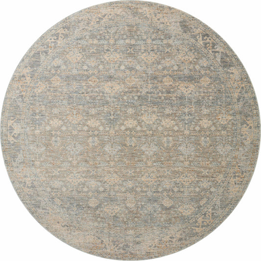 Blake BLA-01 Rug by Angela Rose x Loloi in sky, beige. Made from 100% polyester in a unique style.