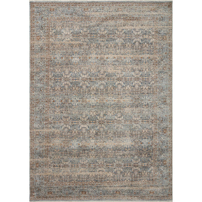 Blake BLA-02 Rug by Angela Rose x Loloi in ocean, mocha. Made from 100% polyester in a unique style.