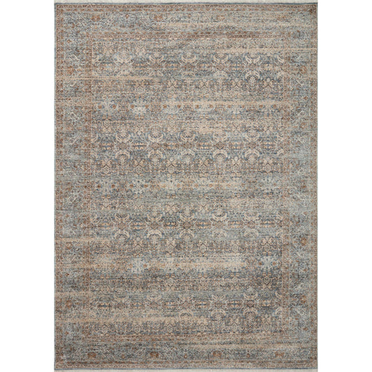 Blake BLA-02 Rug by Angela Rose x Loloi in ocean, mocha. Made from 100% polyester in a unique style.