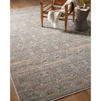 Blake BLA-02 Rug by Angela Rose x Loloi in ocean, mocha. Made from 100% polyester in a unique s