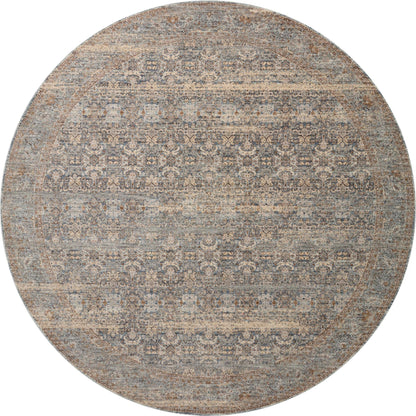 Blake BLA-02 Rug by Angela Rose x Loloi in ocean, mocha. Made from 100% polyester in a un
