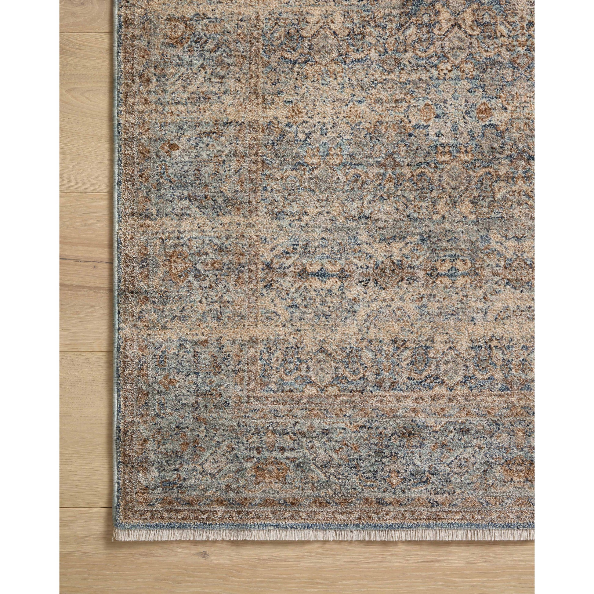 Blake BLA-02 Rug by Angela Rose x Loloi in ocean, mocha. Made from 100% polyester in a unique style.