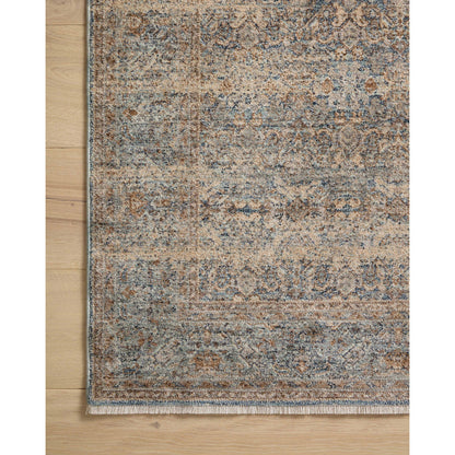 Blake BLA-02 Rug by Angela Rose x Loloi in ocean, mocha. Made from 100% polyester in a unique style.