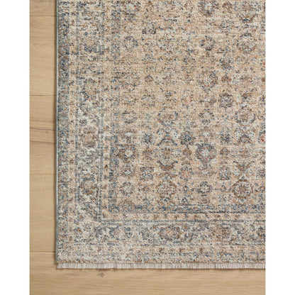 Blake BLA-04 Rug by Angela Rose x Loloi in beige, denim. Made from 100% polyester in a unique style.