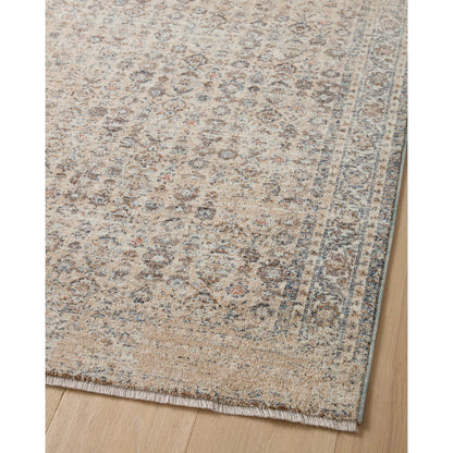 Blake BLA-04 Rug by Angela Rose x Loloi in beige, denim. Made from 100% polyester in a unique sty
