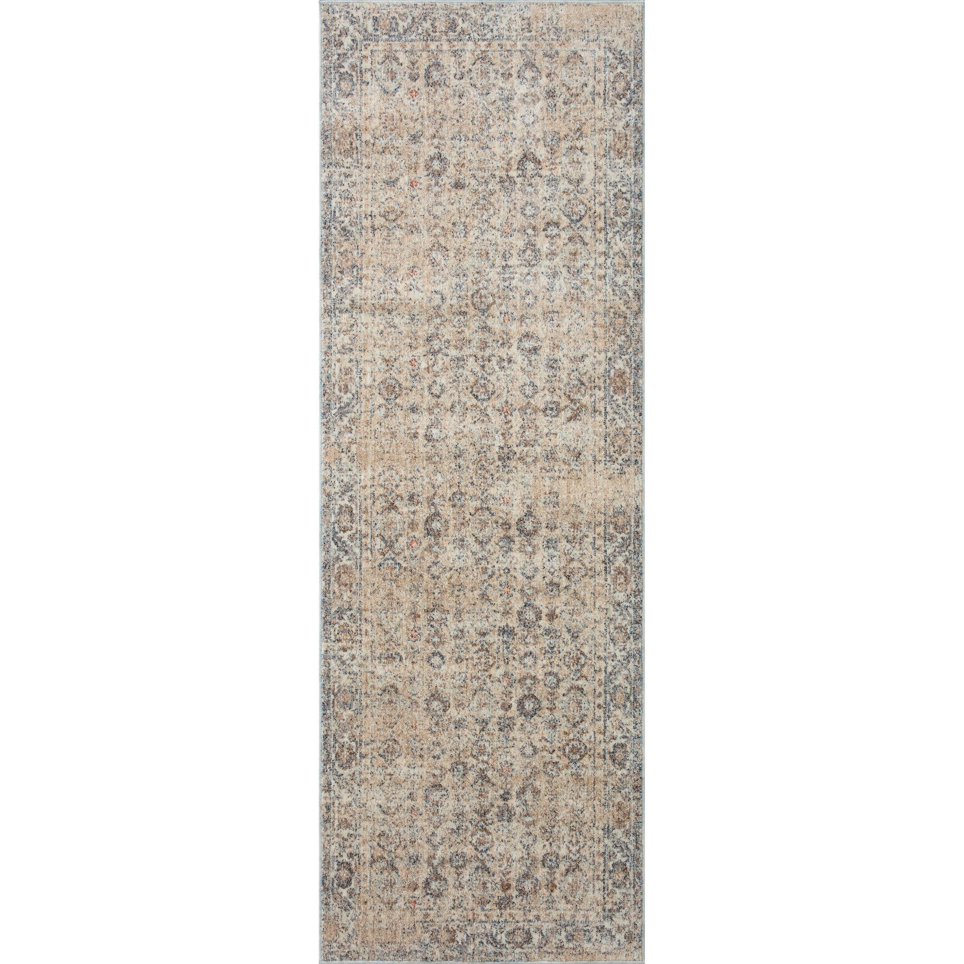 Blake BLA-04 Rug by Angela Rose x Loloi in beige, denim. Made from 100% polyester in a unique style.