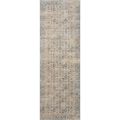 Blake BLA-04 Rug by Angela Rose x Loloi in beige, denim. Made from 100% polyester in a unique style.