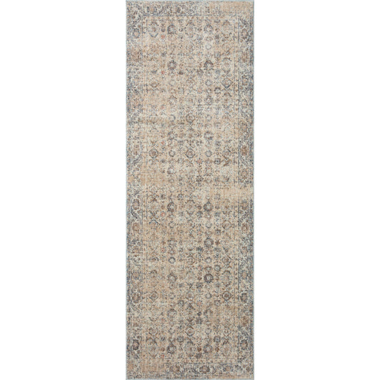 Blake BLA-04 Rug by Angela Rose x Loloi in beige, denim. Made from 100% polyester in a unique style.