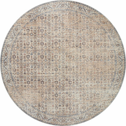 Blake BLA-04 Rug by Angela Rose x Loloi in beige, denim. Made from 100% polyester in a unique style.