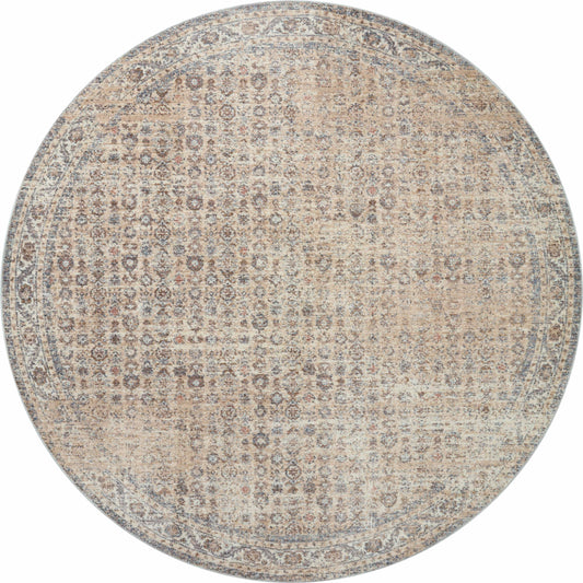 Blake BLA-04 Rug by Angela Rose x Loloi in beige, denim. Made from 100% polyester in a unique style.