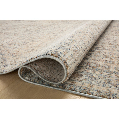 Blake BLA-04 Rug by Angela Rose x Loloi in beige, denim. Made from 100% polyester in a unique sty