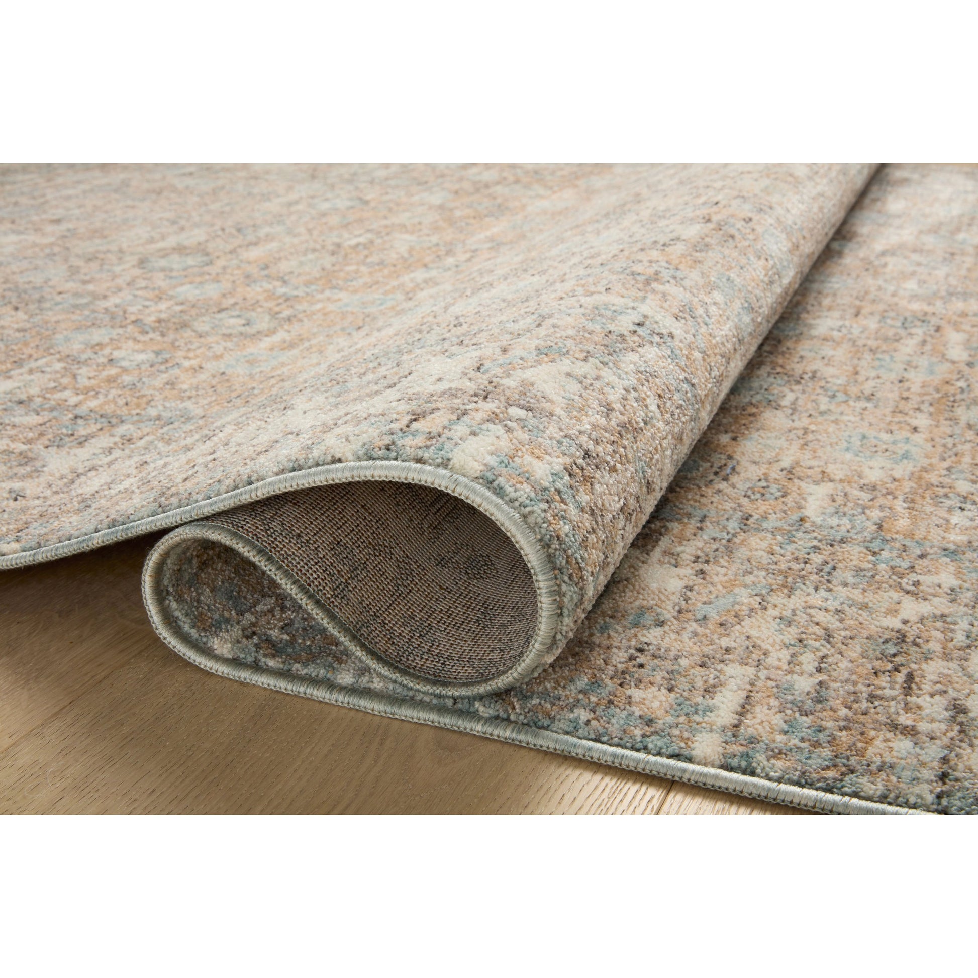 Blake BLA-05 Rug by Angela Rose x Loloi in sand, sky. Made from 100% polyester in a unique style.