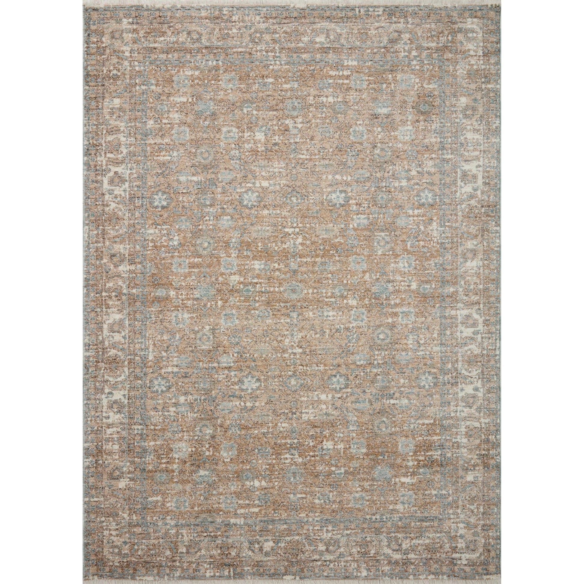 Blake BLA-05 Rug by Angela Rose x Loloi in sand, sky. Made from 100% polyester in a unique s
