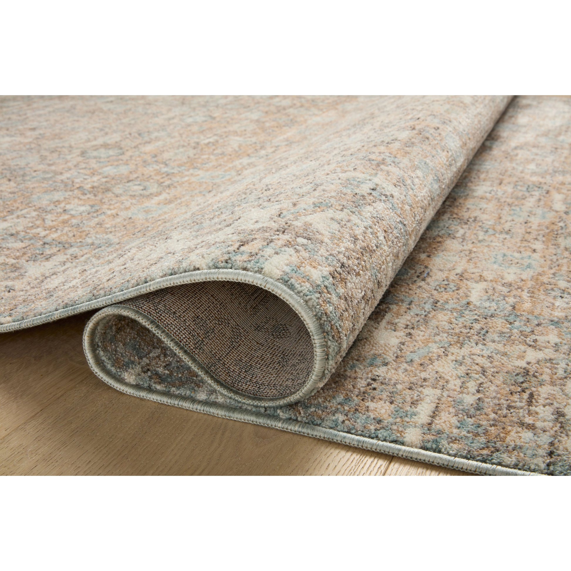Blake BLA-05 Rug by Angela Rose x Loloi in sand, sky. Made from 100% polyester in a unique style.