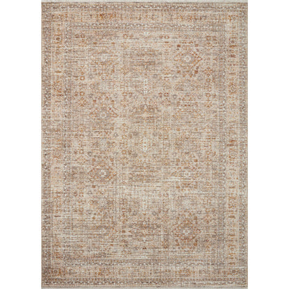 Blake BLA-06 Rug by Angela Rose x Loloi in oatmeal, spice. Made from 100% polyester in a unique style.