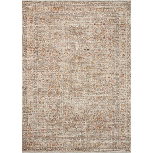 Blake BLA-06 Rug by Angela Rose x Loloi in oatmeal, spice. Made from 100% polyester in a unique style.