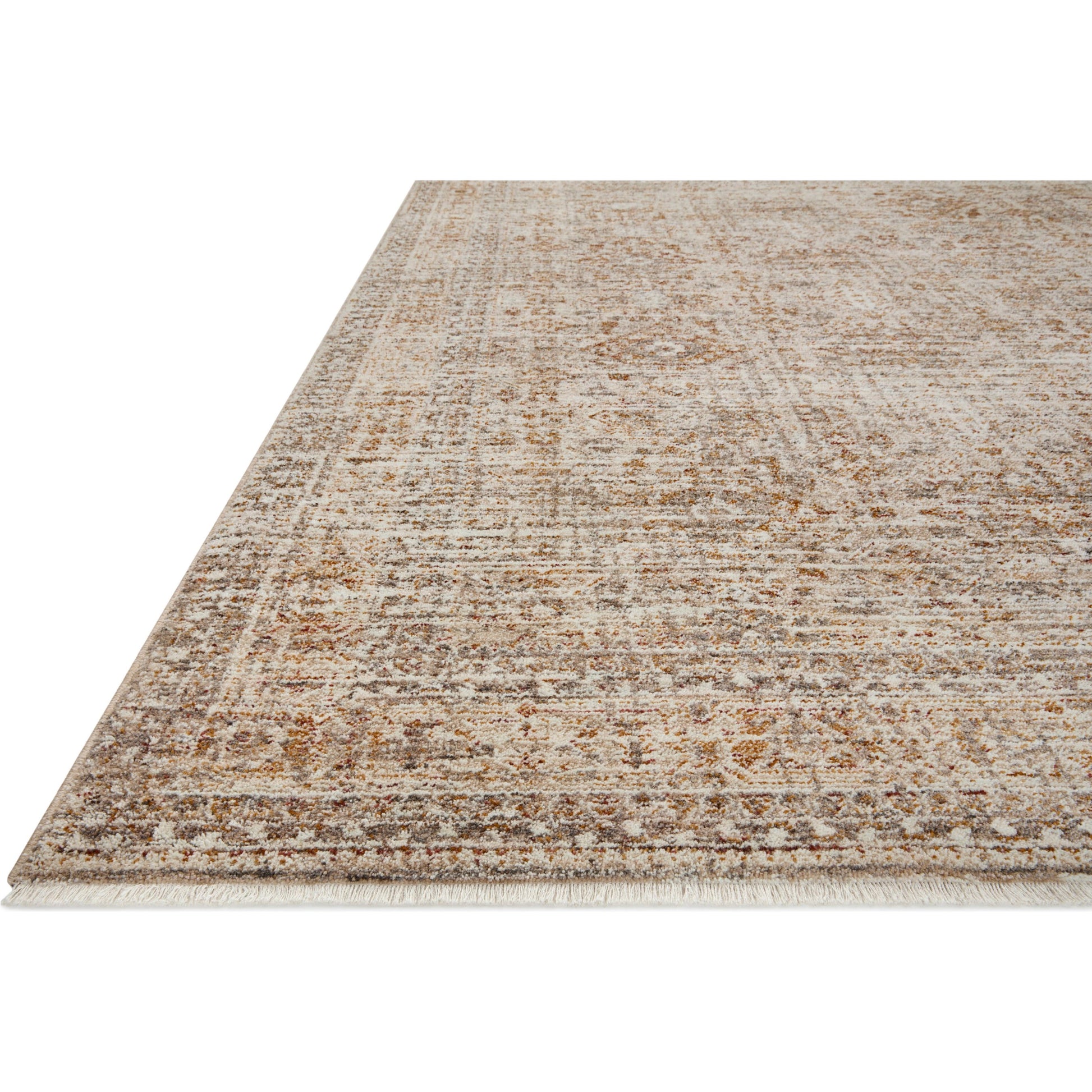Blake BLA-06 Rug by Angela Rose x Loloi in oatmeal, spice. Made from 100% polyester in a unique style.