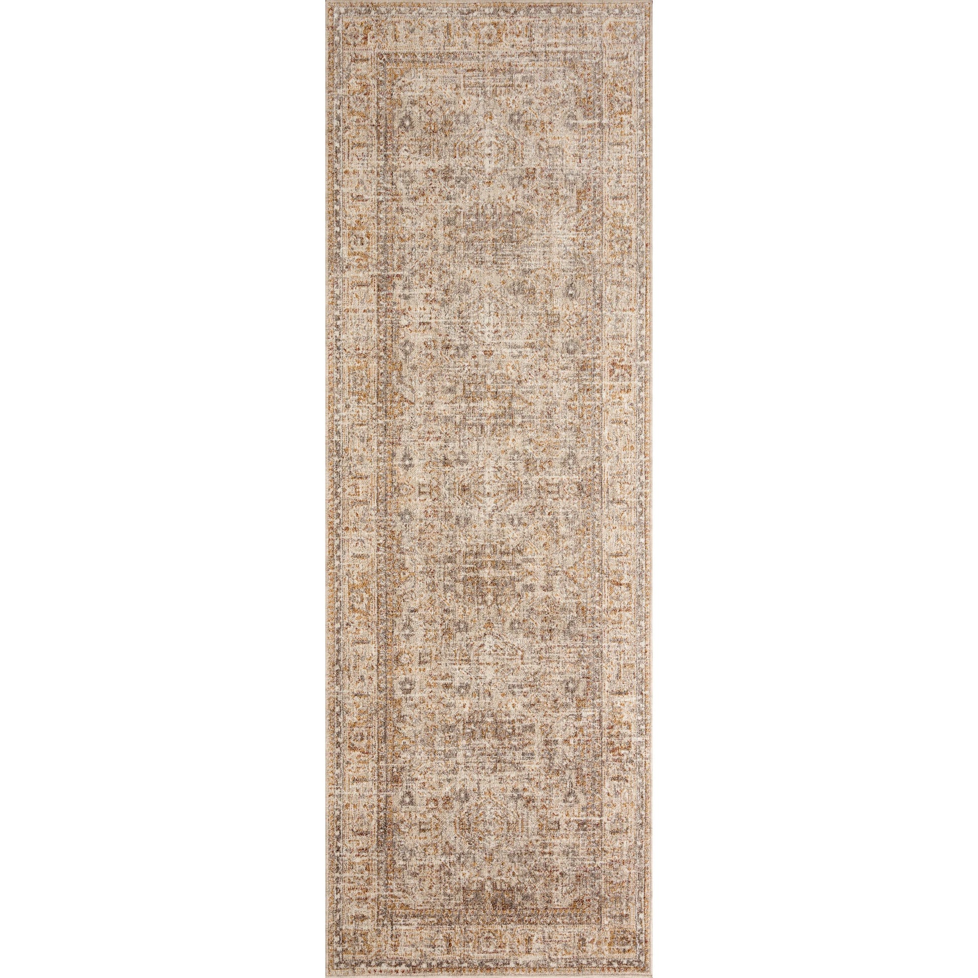 Blake BLA-06 Rug by Angela Rose x Loloi in oatmeal, spice. Made from 100% polyester in a unique style.