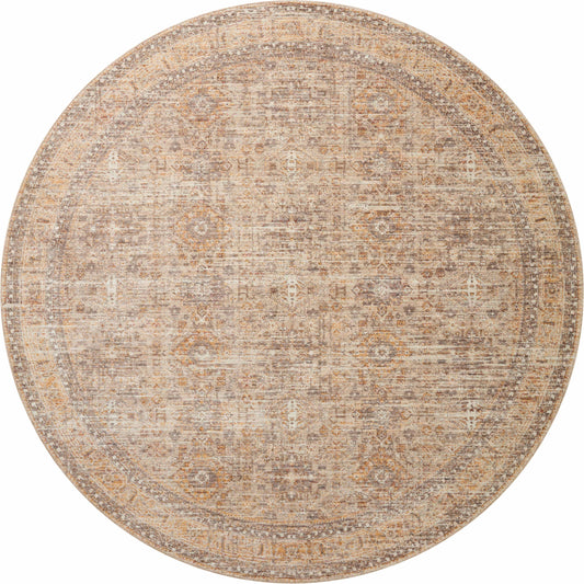 Blake BLA-06 Rug by Angela Rose x Loloi in oatmeal, spice. Made from 100% polyester in a unique style.