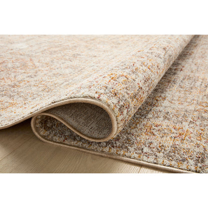 Blake BLA-06 Rug by Angela Rose x Loloi in oatmeal, spice. Made from 100% polyester in a unique style.