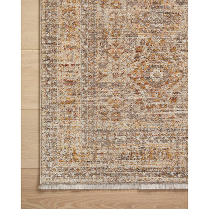 Blake BLA-06 Rug by Angela Rose x Loloi in oatmeal, spice. Made from 100% polyester in a unique style.