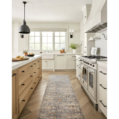 Blake BLA-07 Rug by Angela Rose x Loloi in navy, multi. Made from 100% polyester in a unique style.