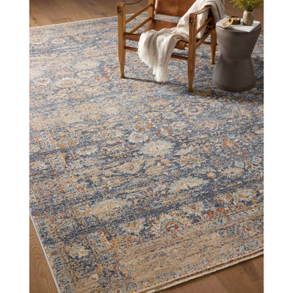 Blake BLA-07 Rug by Angela Rose x Loloi in navy, multi. Made from 100% polyester in a unique style.
