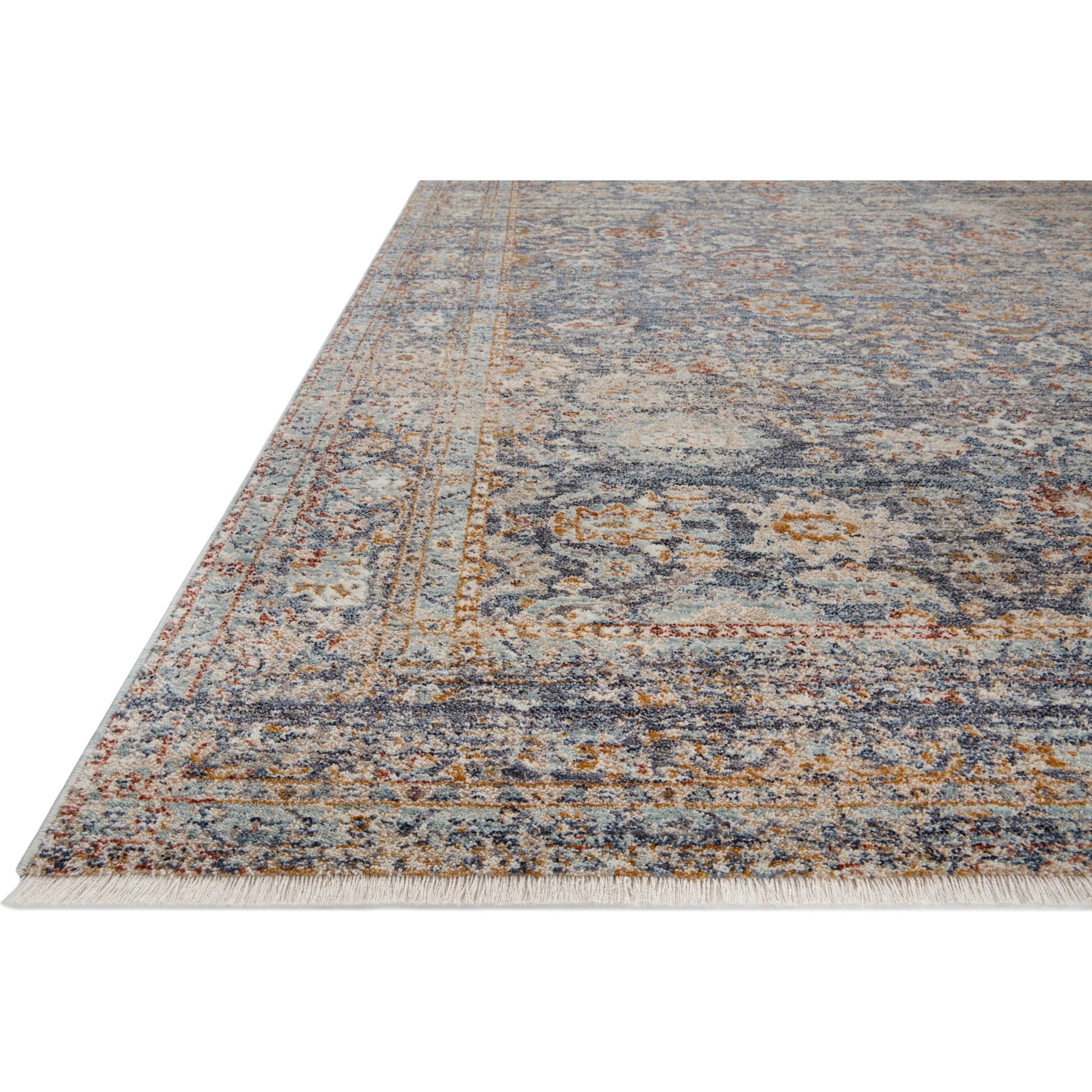 Blake BLA-07 Rug by Angela Rose x Loloi in navy, multi. Made from 100% polyester in a unique style.