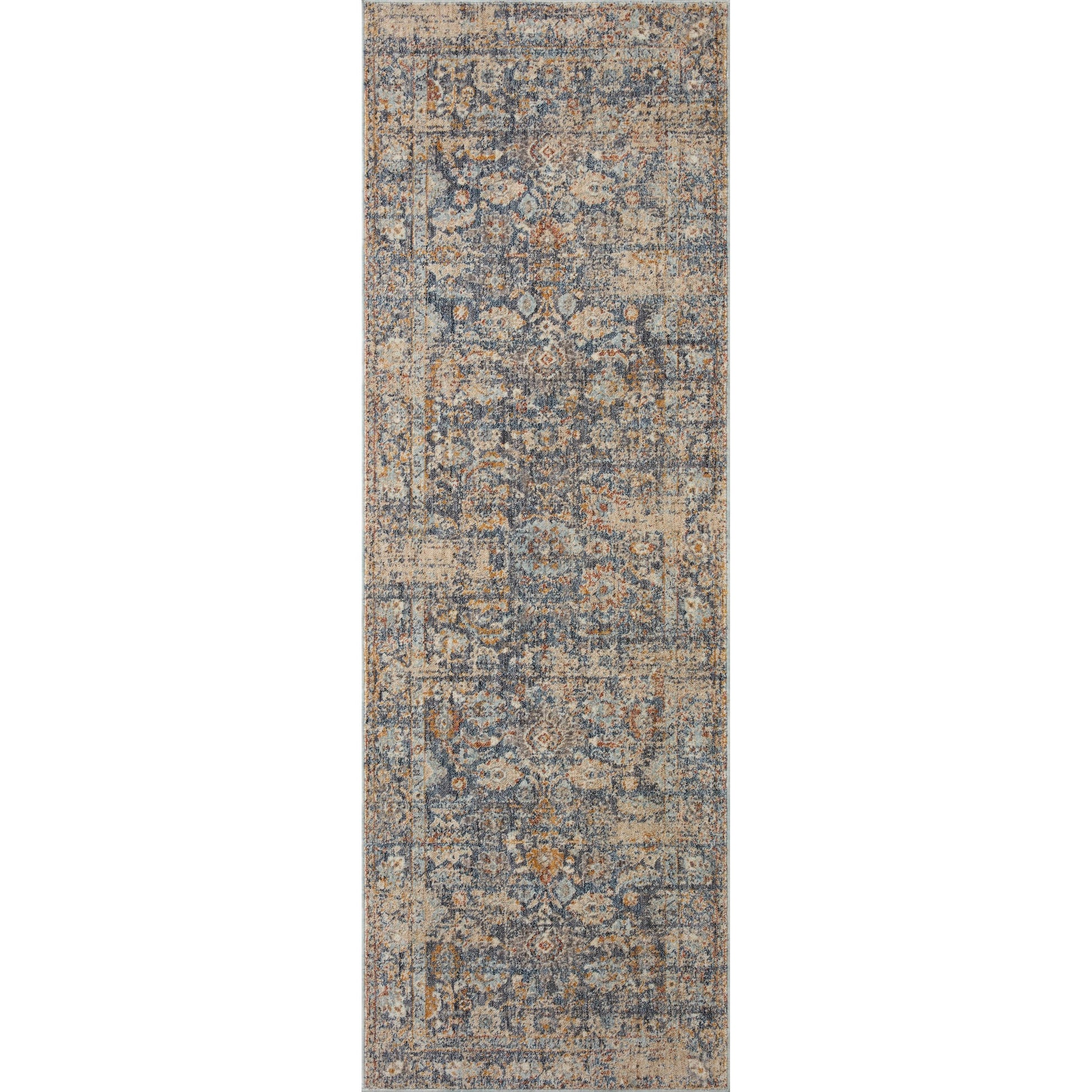 Blake BLA-07 Rug by Angela Rose x Loloi in navy, multi. Made from 100% polyester in a unique style.