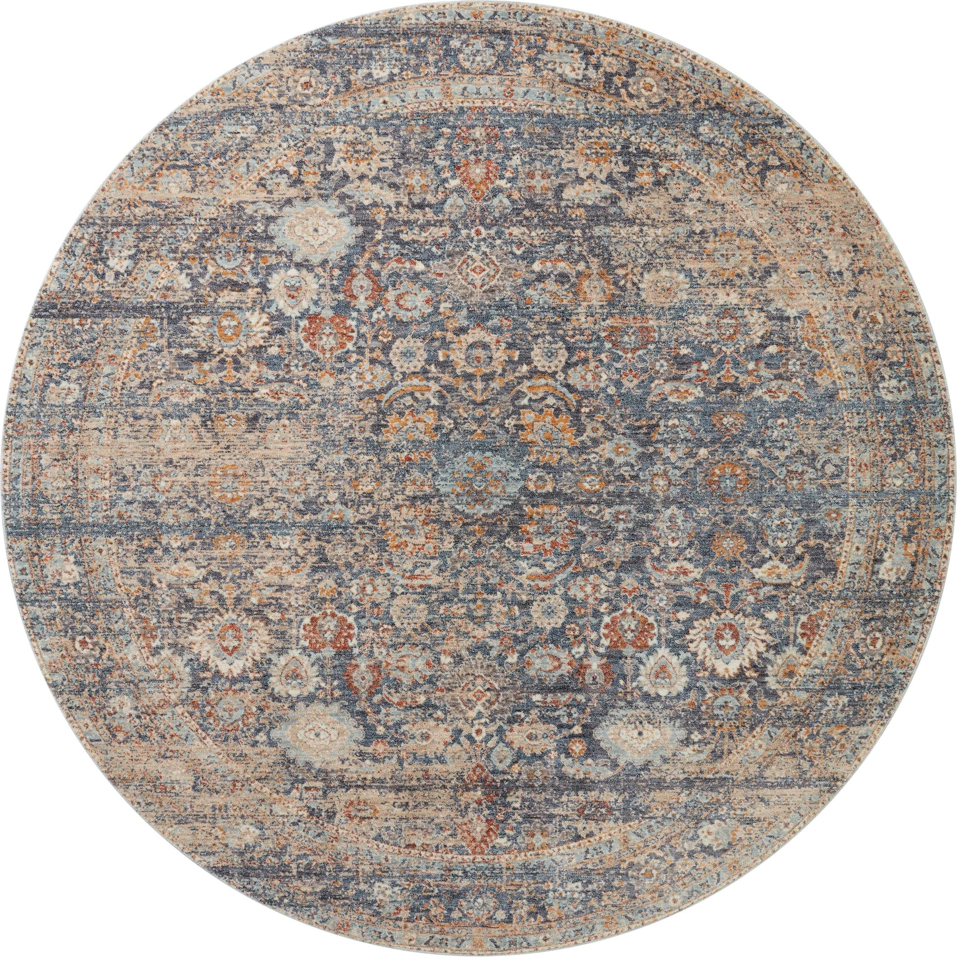 Blake BLA-07 Rug by Angela Rose x Loloi in navy, multi. Made from 100% polyester in a unique style.