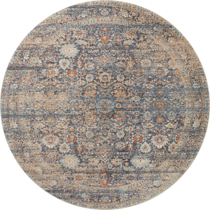 Blake BLA-07 Rug by Angela Rose x Loloi in navy, multi. Made from 100% polyester in a unique style.