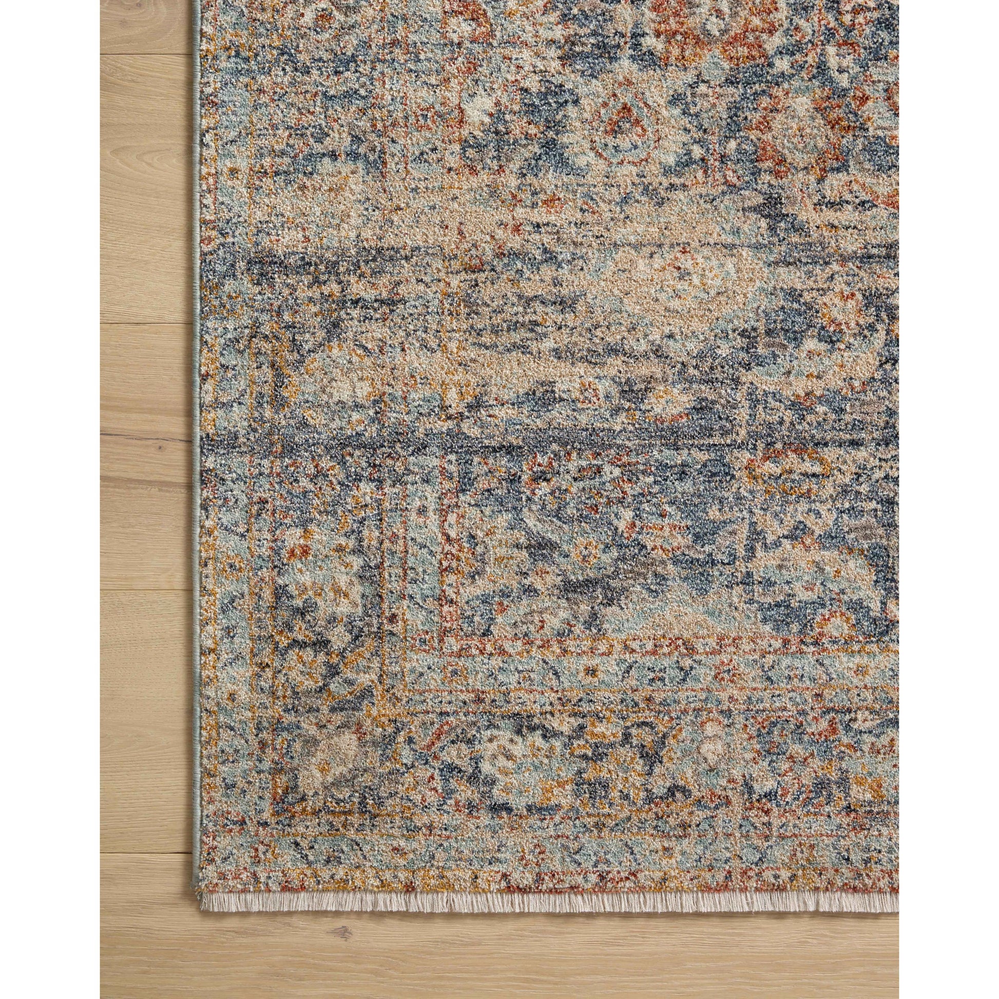 Blake BLA-07 Rug by Angela Rose x Loloi in navy, multi. Made from 100% polyester in a unique style.